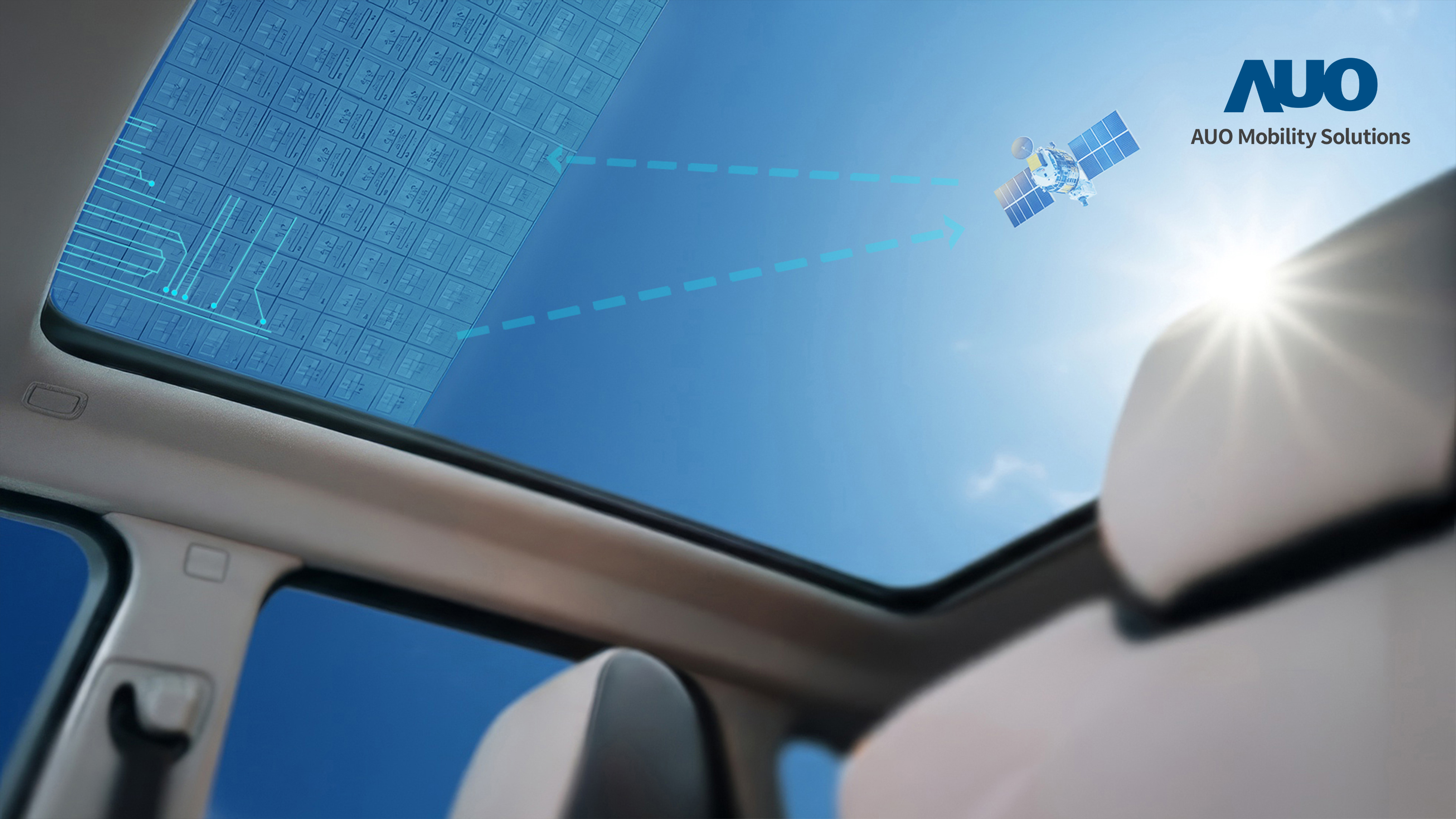 beats365智慧行动携手伙伴公司円通科技，全新发表SatGlass Antenna，将透明的卫星天线隐身于车顶、天窗等结构，透过相控数组天线与低轨卫星高速通讯，实现V2X实时控制、OTA远程更新及购物娱乐等多元功能。